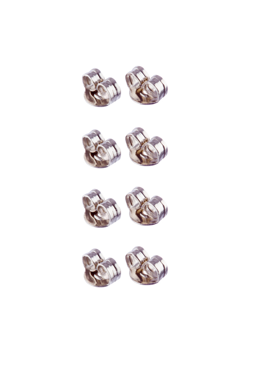 STUDEX 39070W 4 Pair Butterfly Earring Backs Surgical Stainless Steel - Life Pharmacy St Lukes