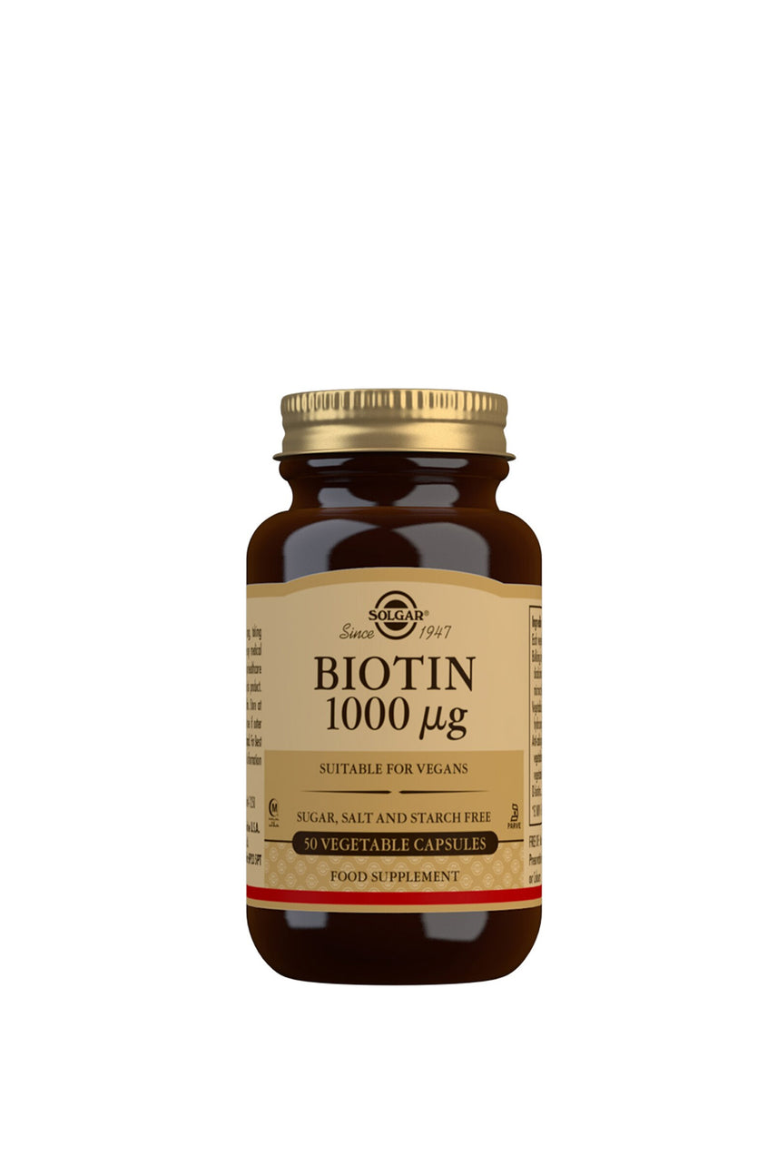 SOLGAR Biotin 1000mcg 50 Vege Capsules - Life Pharmacy St Lukes
