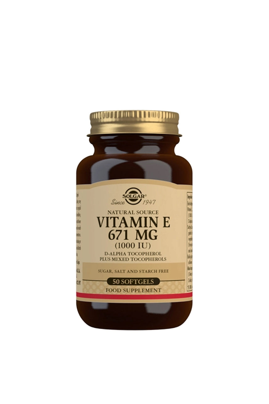 SOLGAR Vitamin E 671mg (1000IU) 50 Softgels - Life Pharmacy St Lukes