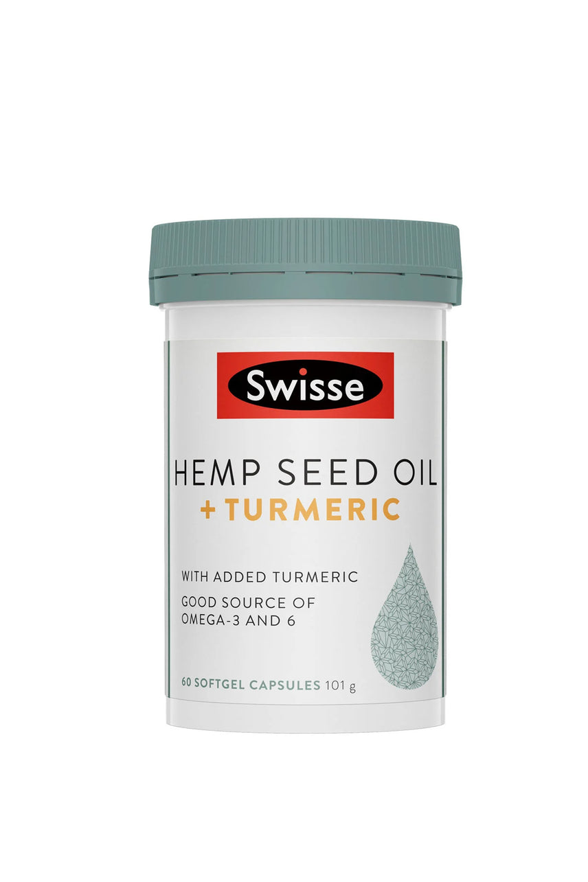 SWISSE Hemp Seed Oil +Tumeric 60 Caps - Life Pharmacy St Lukes