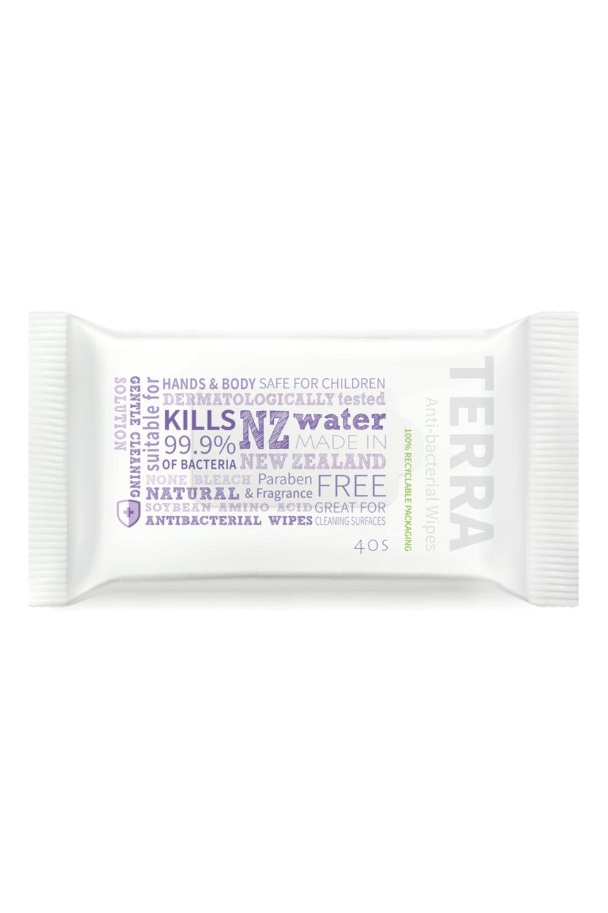 TERRA Antibacterial Wipes 40s Value Pack - 6x Pack - Life Pharmacy St Lukes