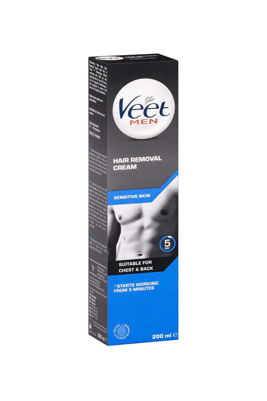 VEET Men Hair Removal Cream Sensitive Skin 200ml - Life Pharmacy St Lukes