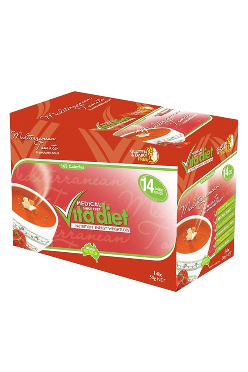 VITA DIET Mediterranean Tomato Soup 14 Sachets - Life Pharmacy St Lukes