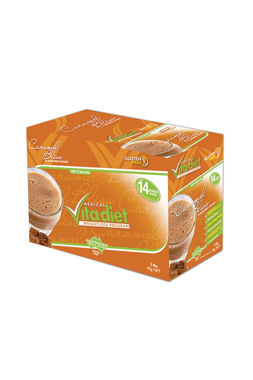 VITA DIET Caramel Shakes 14 Sachets - Life Pharmacy St Lukes
