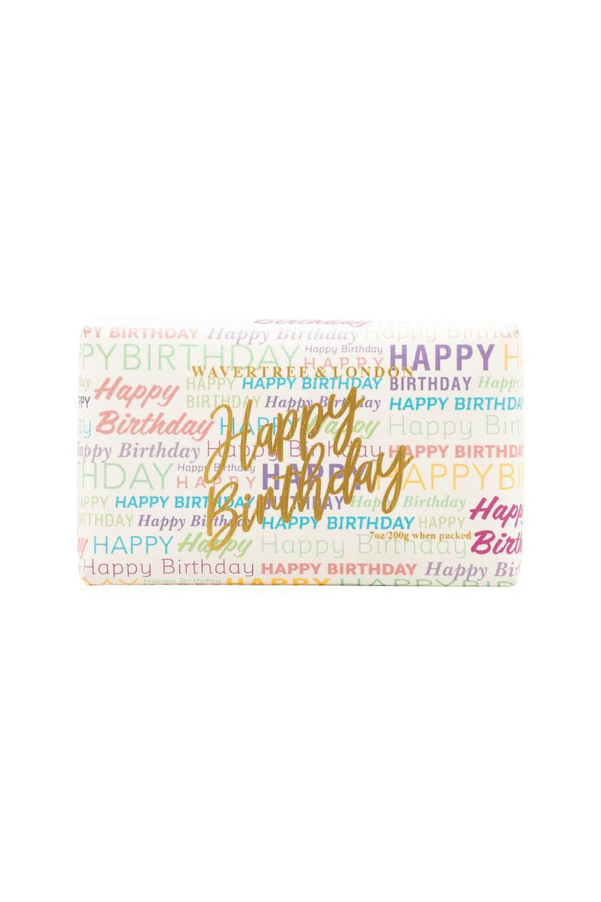 WAVERTREE & LONDON Soap Happy Birthday Wrap 200g - Life Pharmacy St Lukes