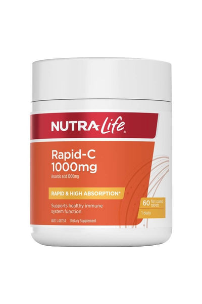 NutraLife Rapid-C 1,000mg 60 Tablets | Life Pharmacy St Lukes