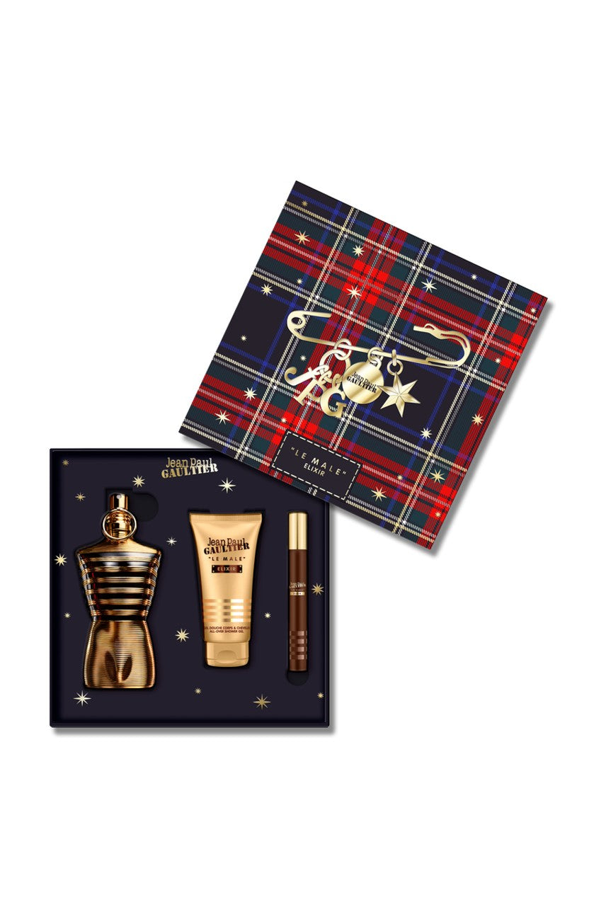 Jean Paul Gaultier Le Male Elixir 125ml Gift Set 3pcs