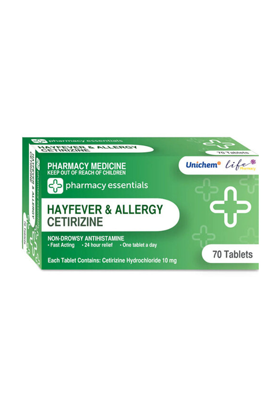 PE Cetirizine 10mg Tablets 70 Pack - Life Pharmacy St Lukes