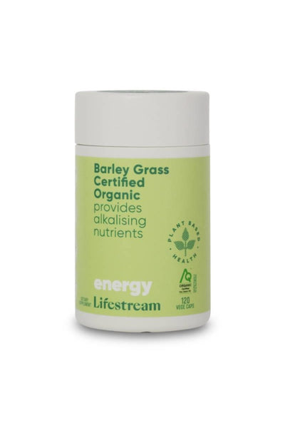 Lifestream Barley Grass Certified Organic 120 VegeCapsules - Life Pharmacy St Lukes