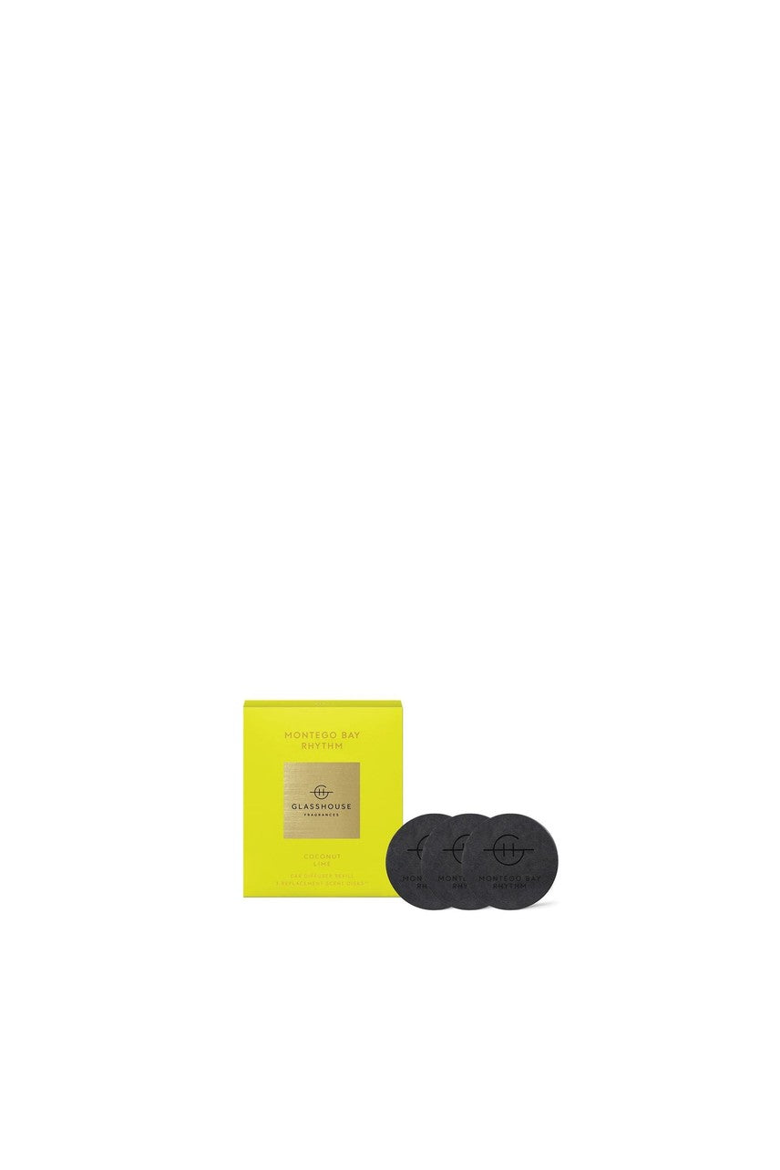 GLASSHOUSE FRAGRANCES Montego Bay Rhythm Car Diffuser Replacement Scent Disk - Life Pharmacy St Lukes