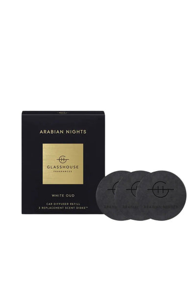 GLASSHOUSE FRAGRANCES Arabian Nights 3 Replacement Scent Disks for car diffuser - Life Pharmacy St Lukes