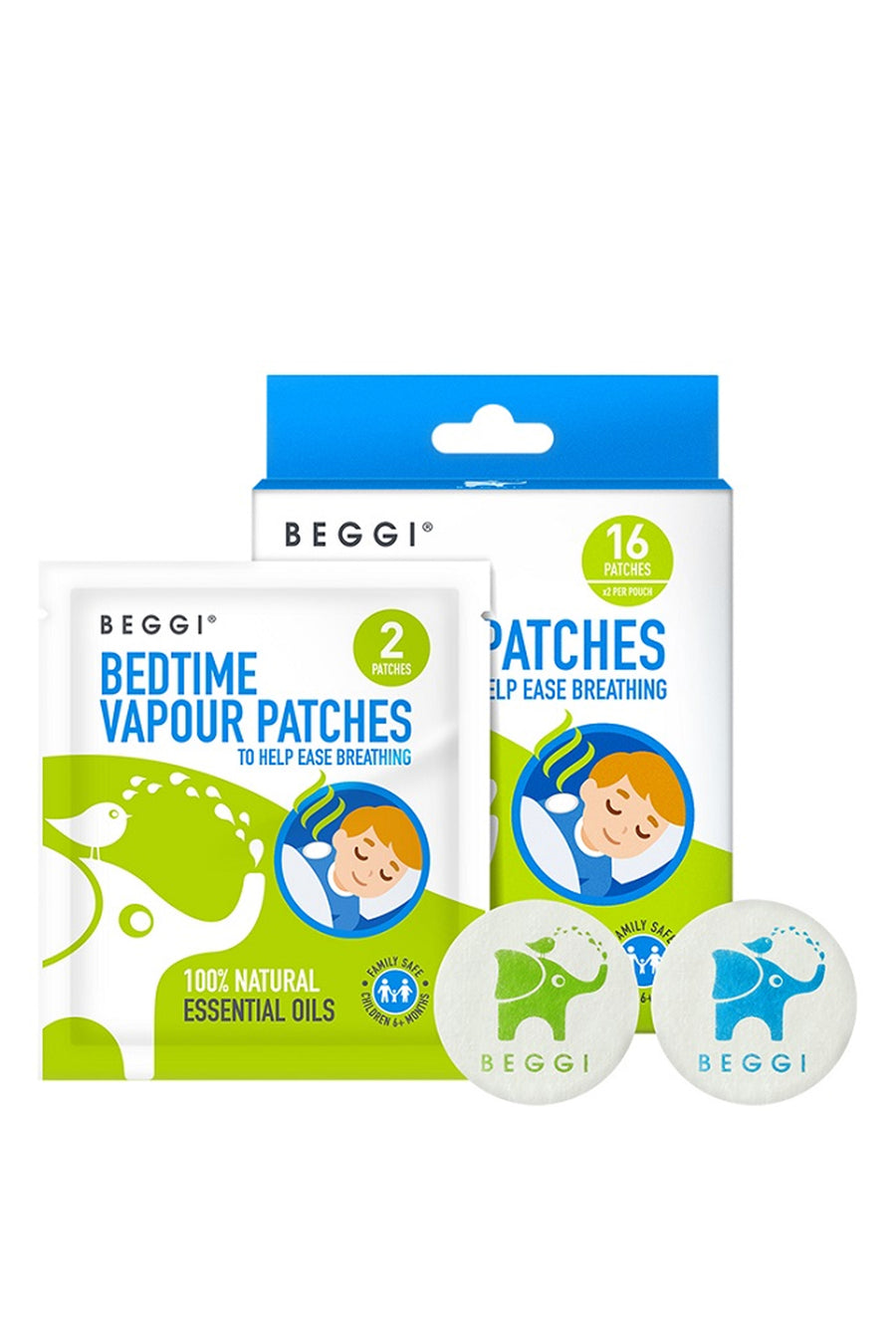 BEGGI Bedtime Vapour Patch Kids 16pk - Life Pharmacy St Lukes