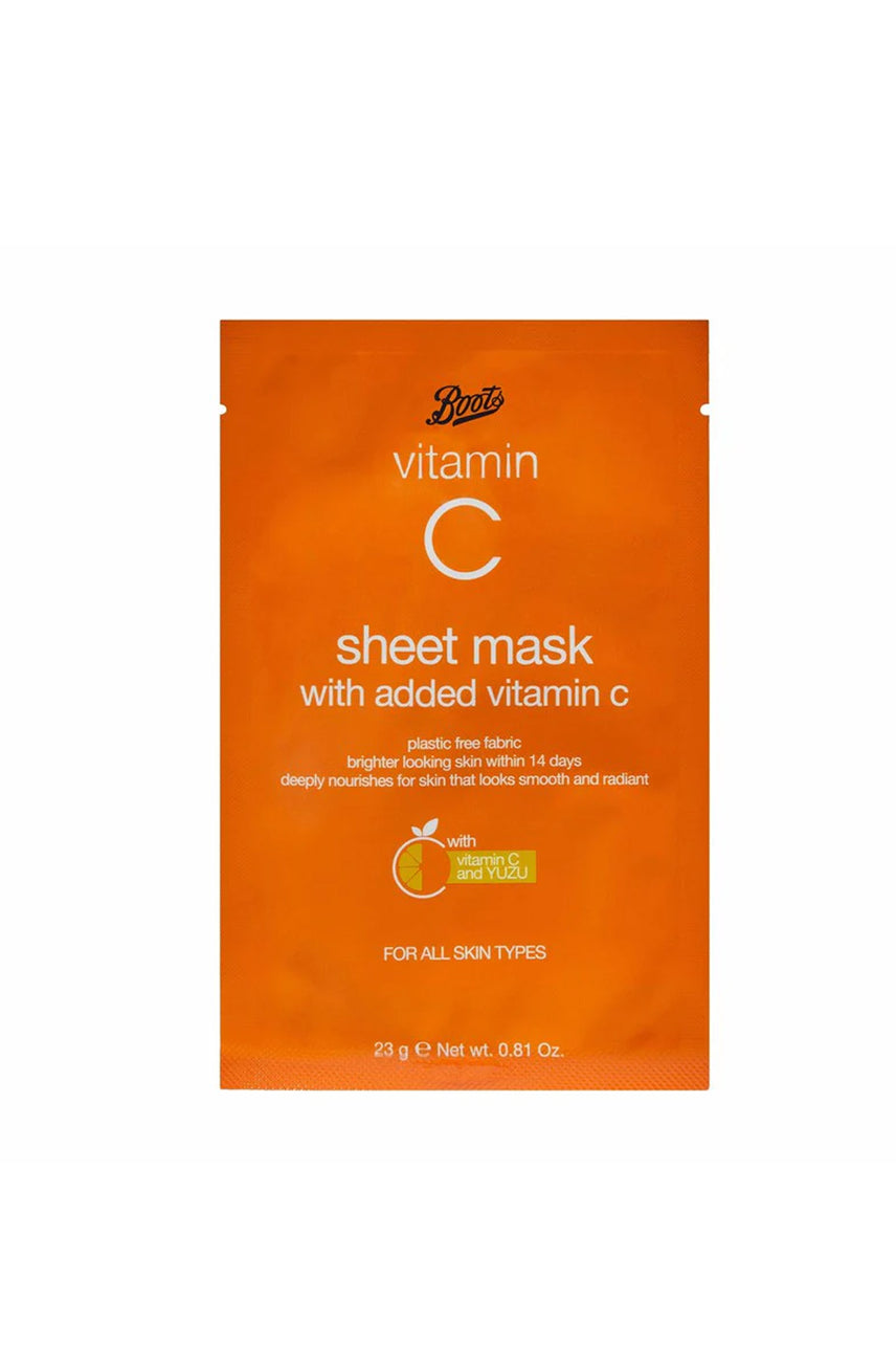 BOOTS Vitamin C Sheet Mask 23g - Life Pharmacy St Lukes