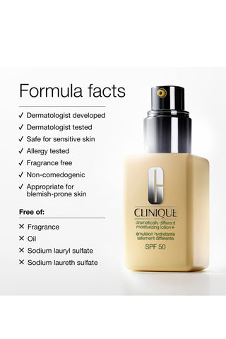 CLINIQUE Dramatically Different Moisturizing Lotion+ SPF50 50ml - Life Pharmacy St Lukes