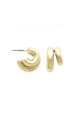 EarSense Gold Varied Double J Hoop Stud - Life Pharmacy St Lukes