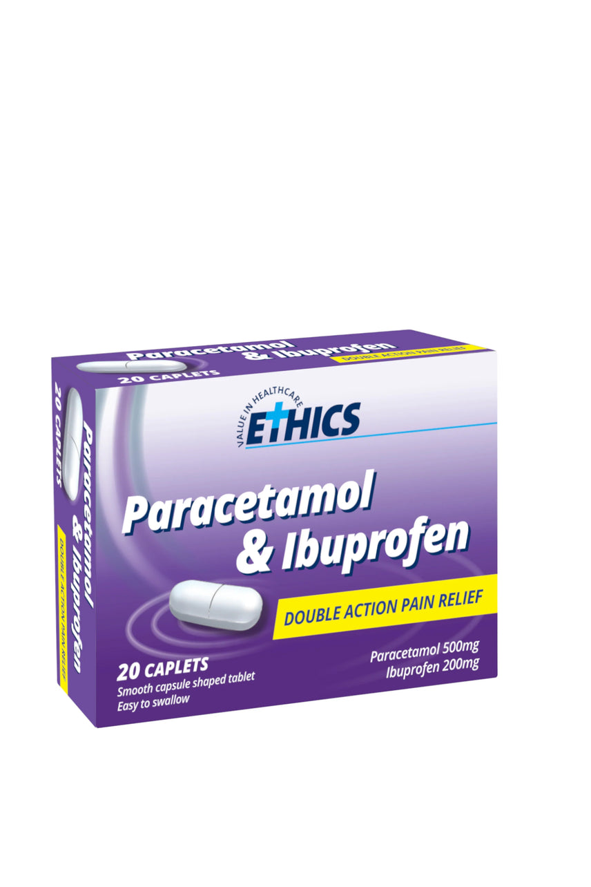 ETHICS Paracetamol & Ibuprofen 20s - Life Pharmacy St Lukes
