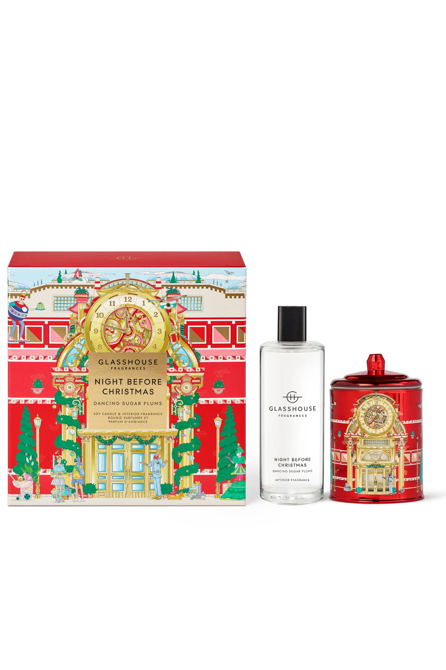 GLASSHOUSE Fragrances Night Before Christmas Candle & Fragrance Set - Life Pharmacy St Lukes