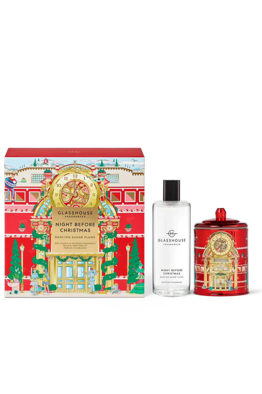 GLASSHOUSE Fragrances Night Before Christmas Candle & Fragrance Set - Life Pharmacy St Lukes