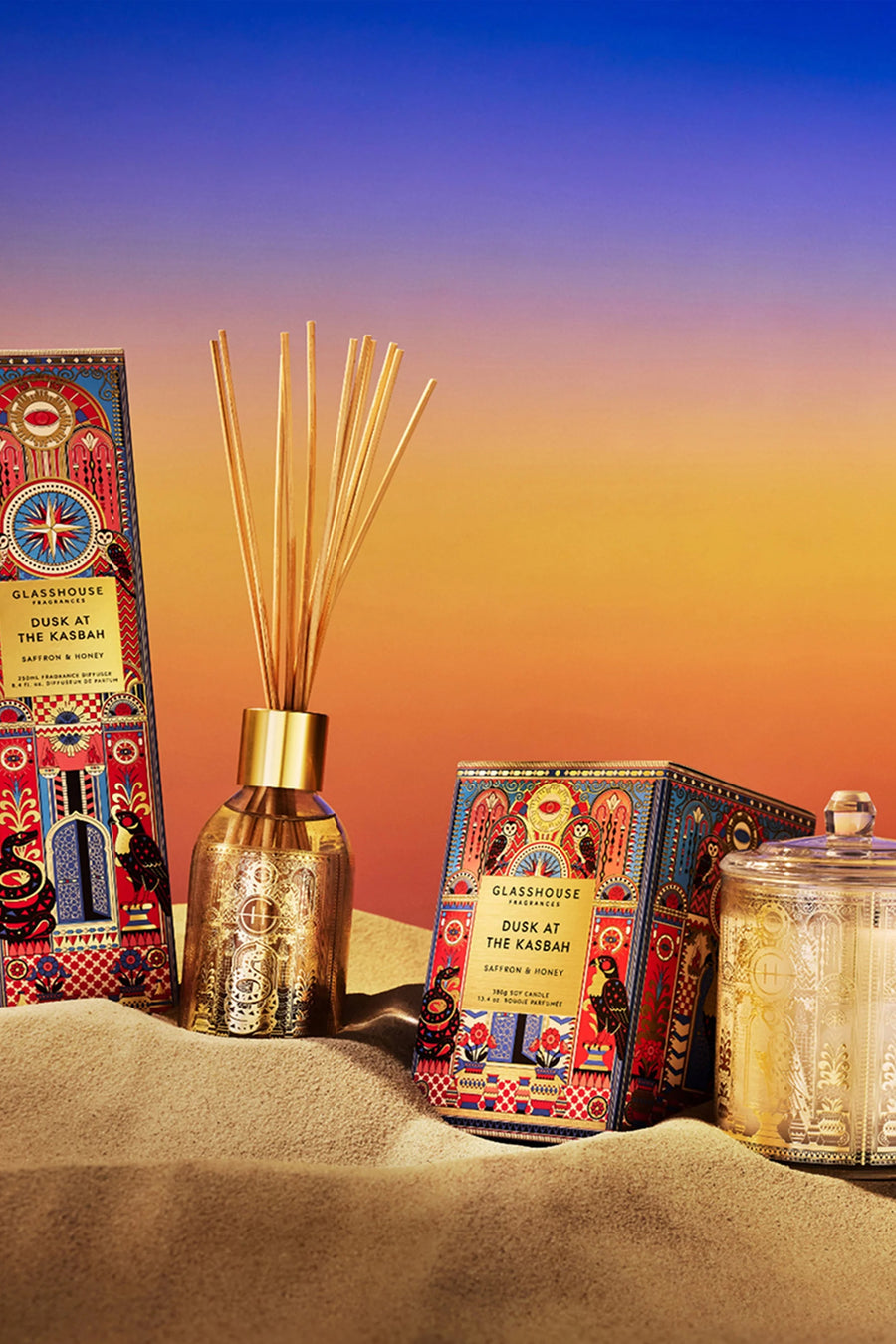 GLASSHOUSE FRAGRANCES Candle Dusk at Kasbah 380g - Life Pharmacy St Lukes