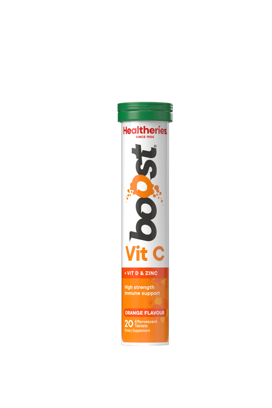 HEALTHERIES Boost Effervescent Vitamin C Orange 20s - Life Pharmacy St Lukes