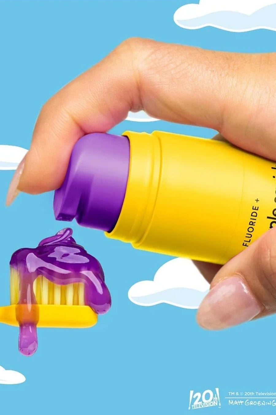 HISMILE The Simpsons Toothpaste Purple Squishee 60g - Life Pharmacy St Lukes