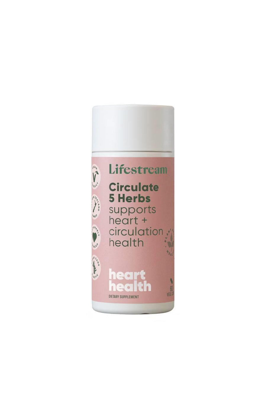 LIFESTREAM Circulate 5 Herbs 60 Vege Capsules - Life Pharmacy St Lukes
