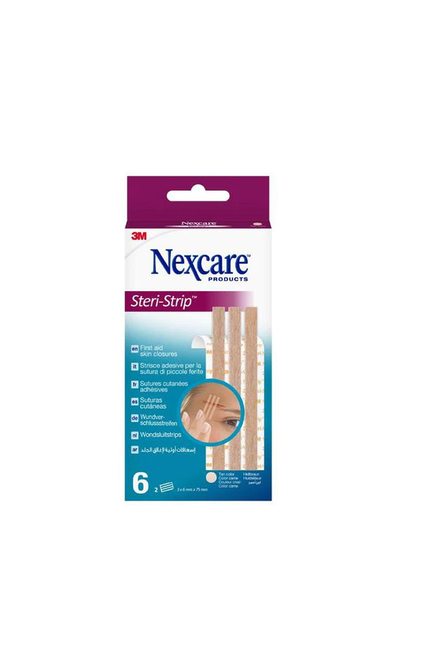 NEXCARE Steri-Strip Tan 6x75mm 6s - Life Pharmacy St Lukes