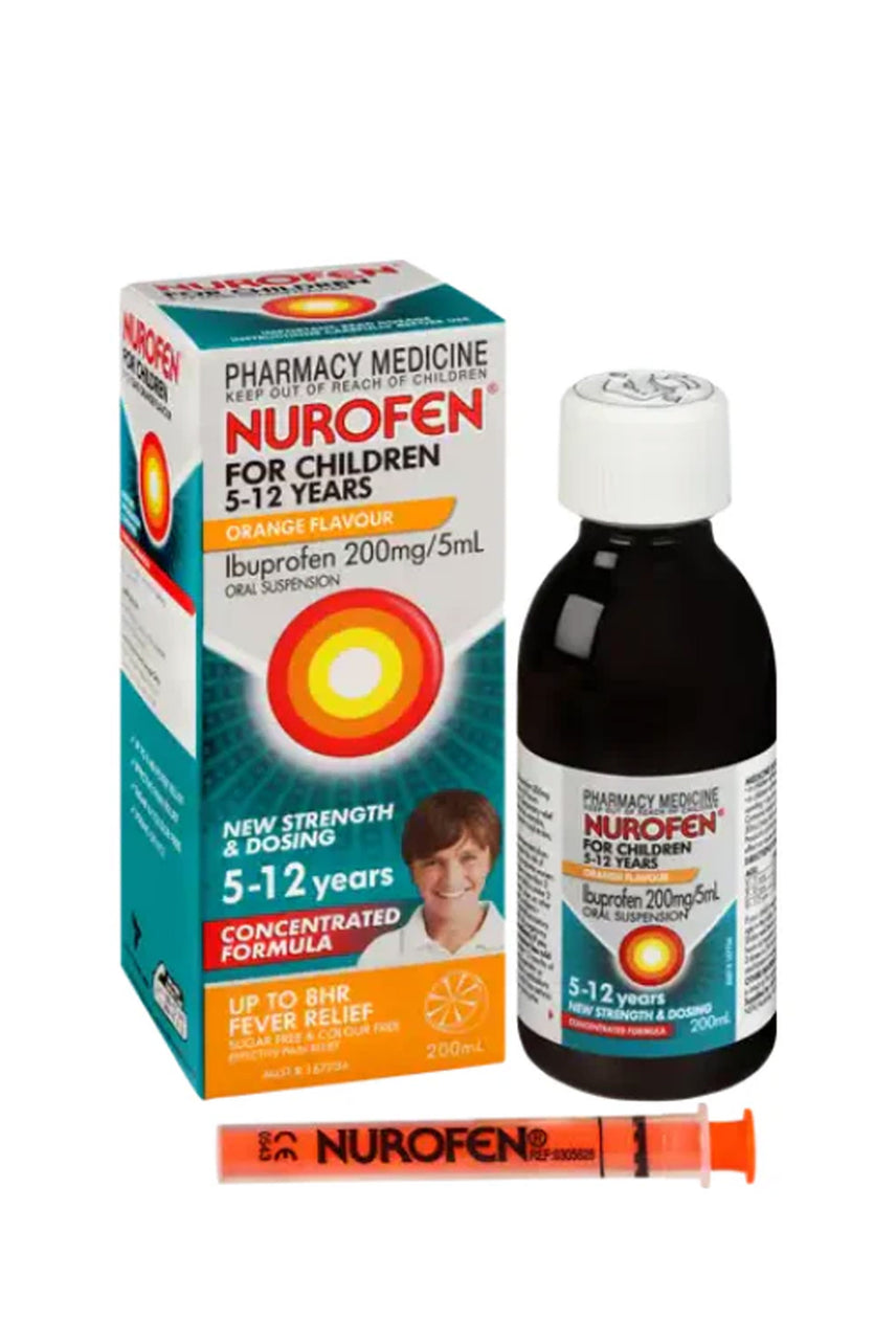 NUROFEN Child 5 Years - 12 Years Orange 200ml - Life Pharmacy St Lukes