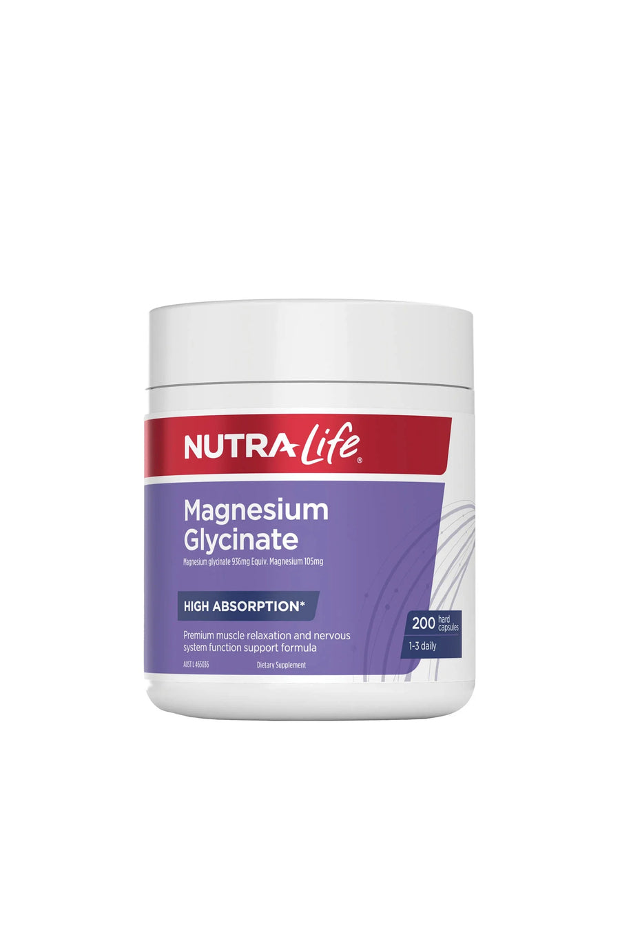 NUTRA LIFE Magnesium Glycinate High Absorption 200's - Life Pharmacy St Lukes