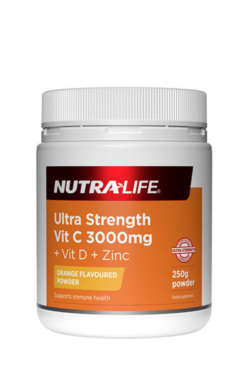 NUTRALIFE Ultra Strength Vitamin C Powder 250g - Life Pharmacy St Lukes