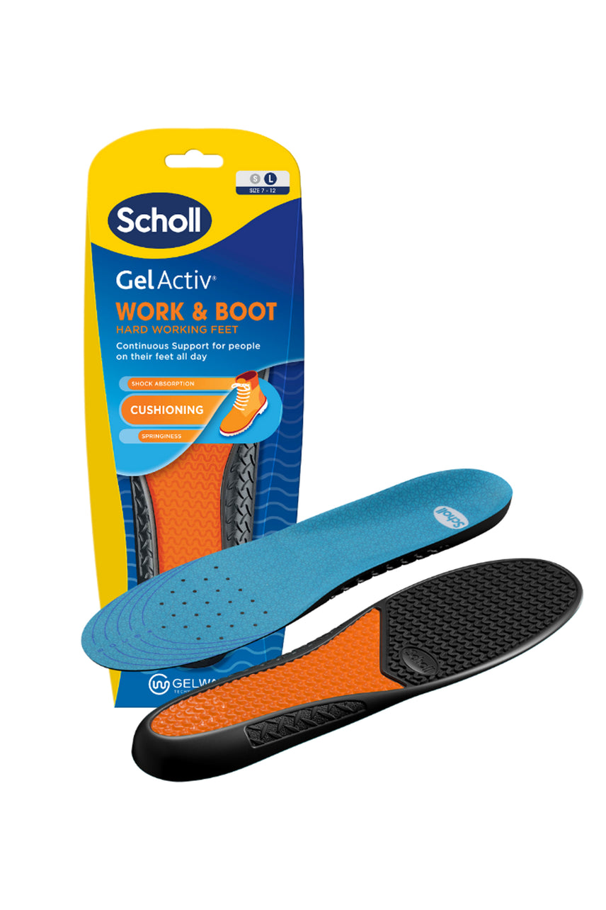 SCHOLL Gel Activ Insole Work & Boot Insoles Small
