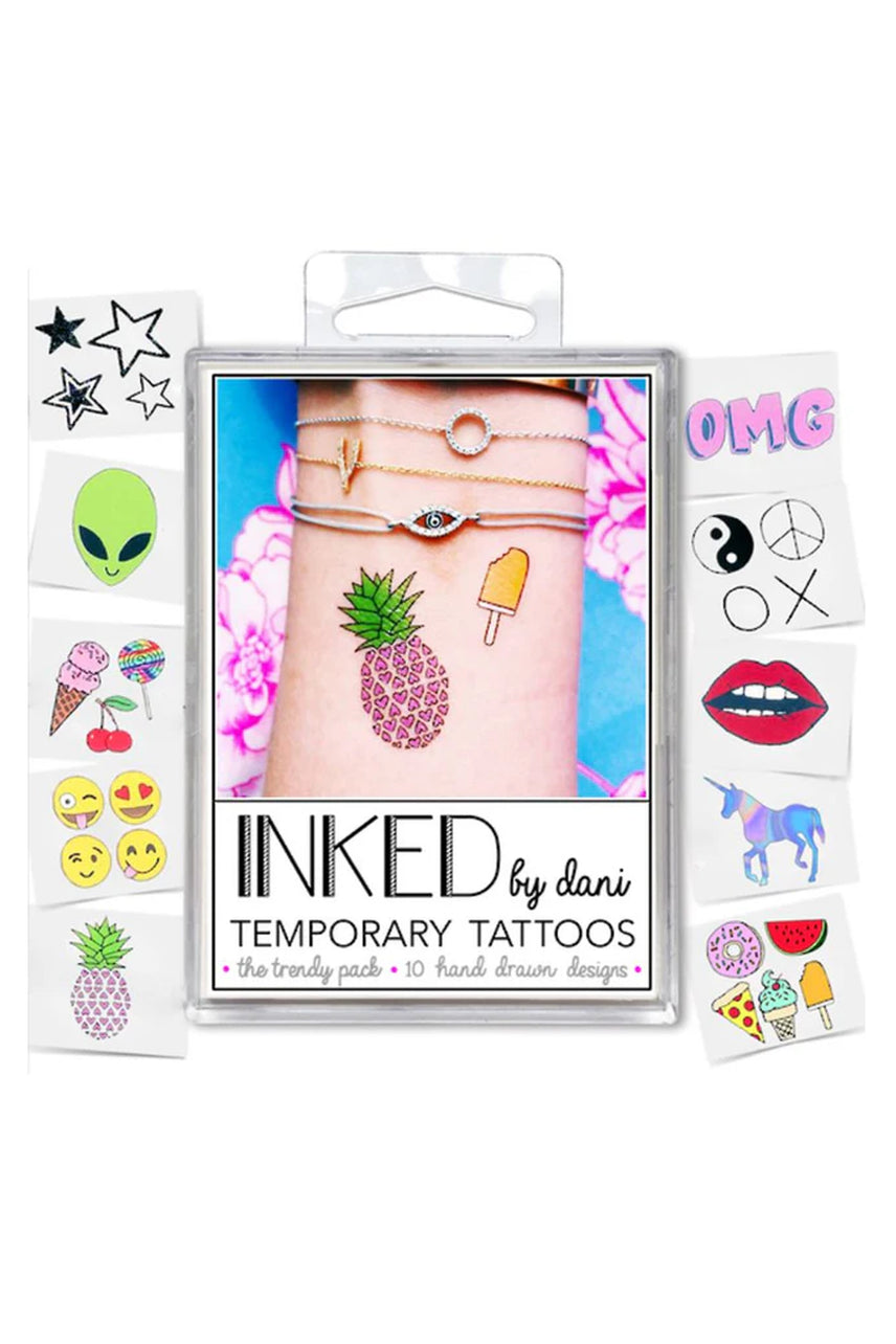 INKED BY DANI Temporary Tattoo Trendy Pack