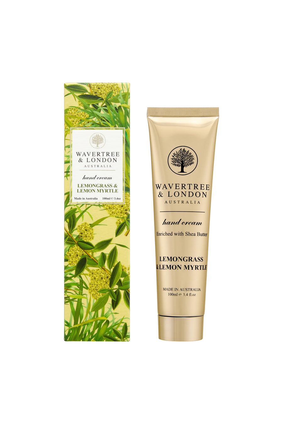 WAVERTREE & LONDON Hand Cream Lemongrass & Lemon Myrtle 100ml - Life Pharmacy St Lukes