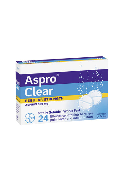 ASPRO Clear 300mg 24 Tablets - Life Pharmacy St Lukes