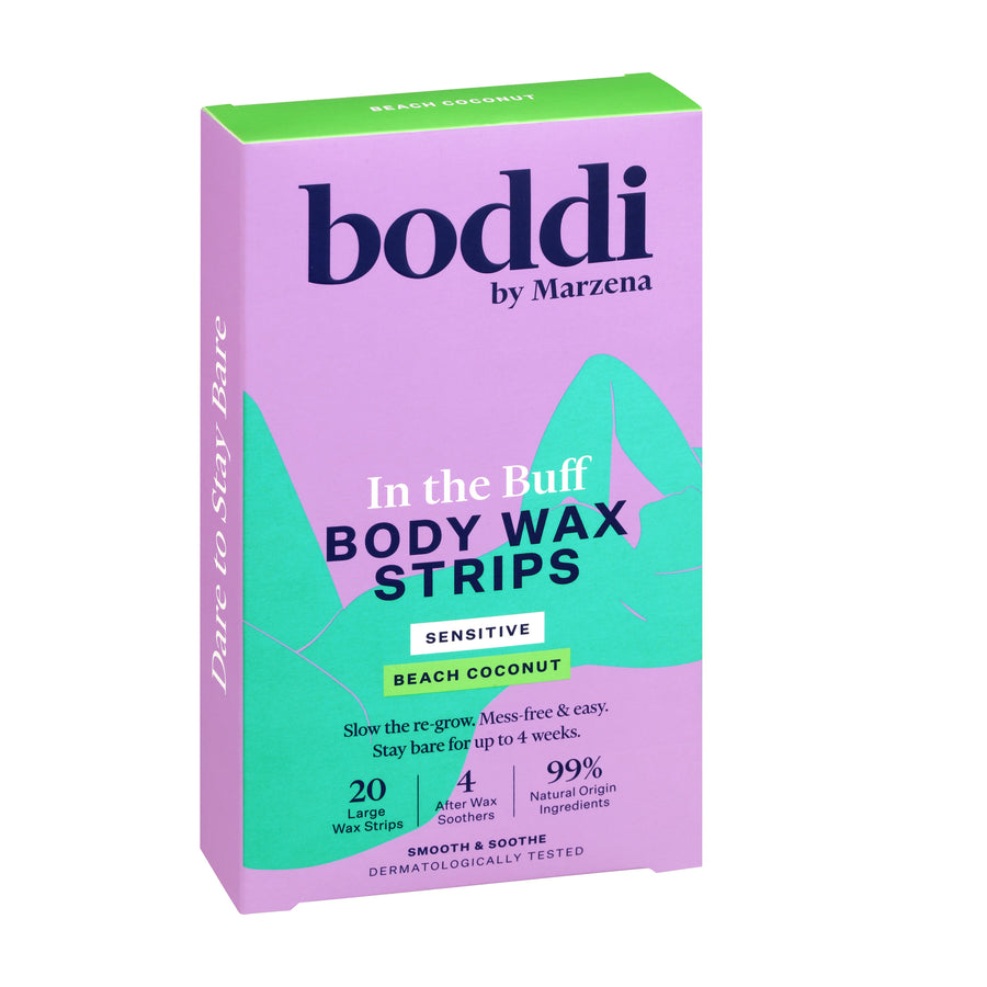 BODDI Coconut Body Wax Strips In The Buff 20pk