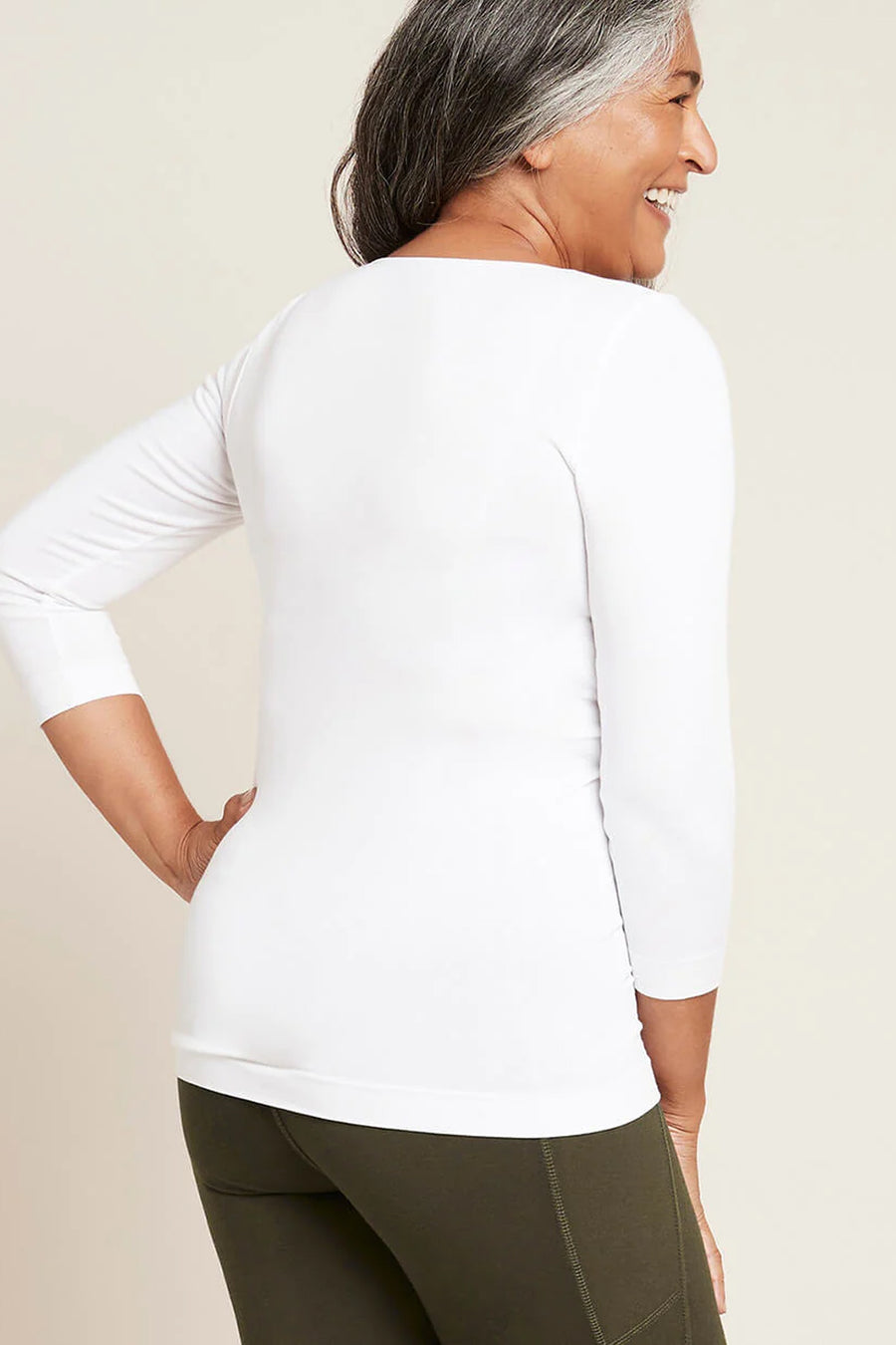 BOODY 3/4 Sleeve Top White Small - Life Pharmacy St Lukes