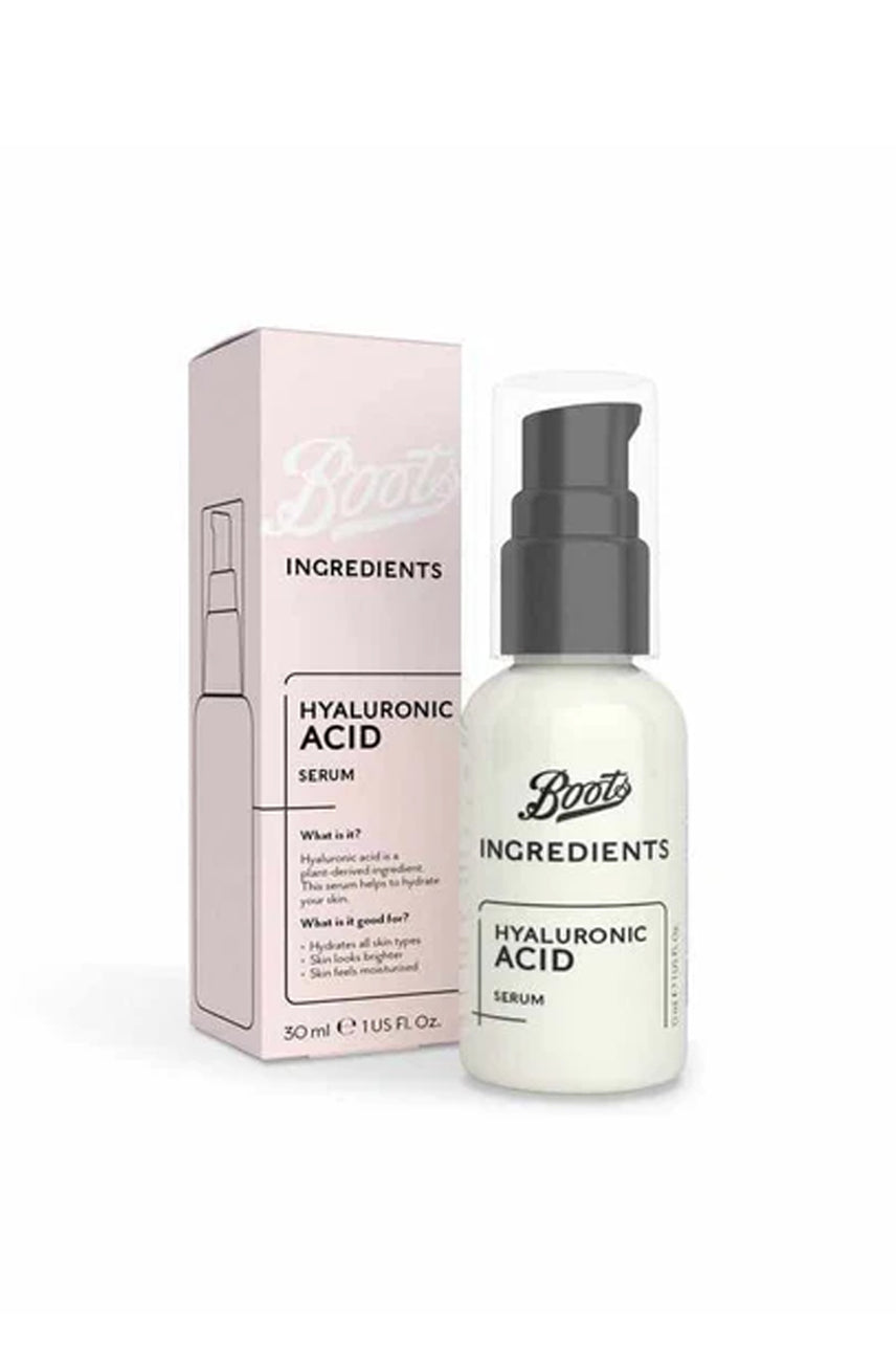 BOOTS Ingredients Hyaluronic Acid Serum 30ml - Life Pharmacy St Lukes