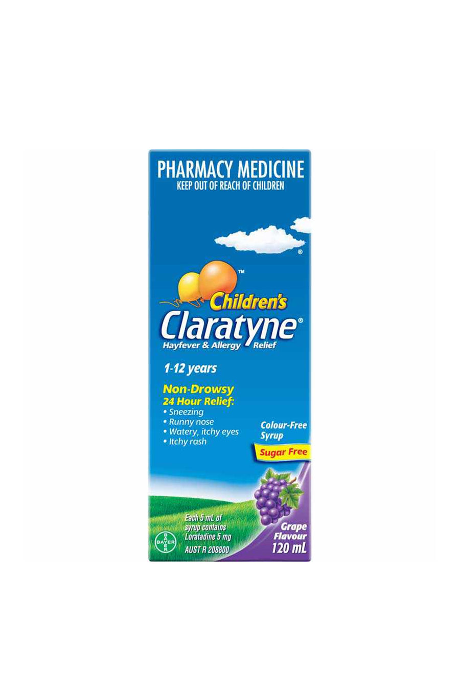 CLARATYNE Child Syrup Grape 120ml - Life Pharmacy St Lukes