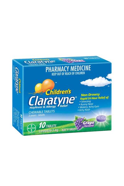 CLARATYNE Child Grape Tablets 5mg 10s