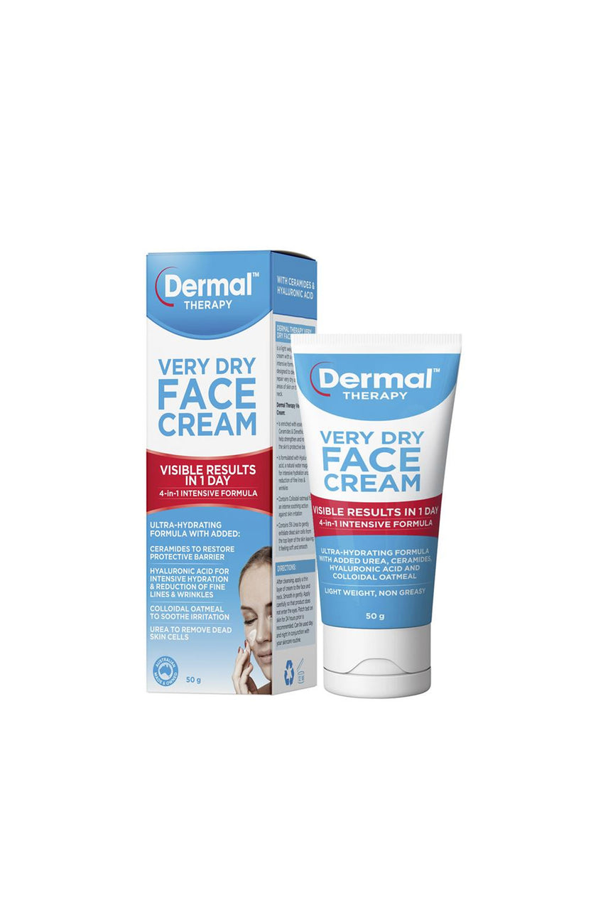 DERMAL THERAPY Very Dry Face Cream 50g - Life Pharmacy St Lukes