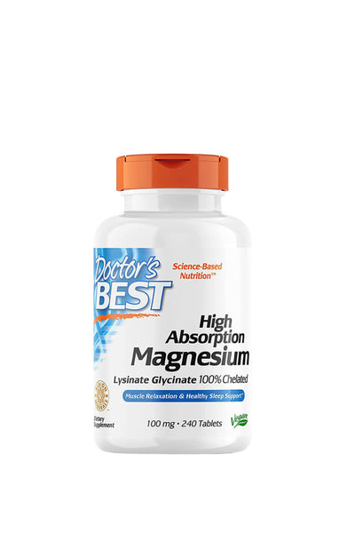 DOCTOR'S BEST High Absorption Magnesium Chelate 100mg 120tabs - Life Pharmacy St Lukes