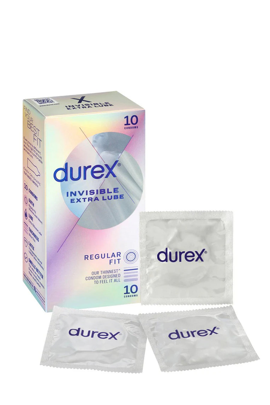 DUREX Invisible Extra Lube Condoms 10pk - Life Pharmacy St Lukes