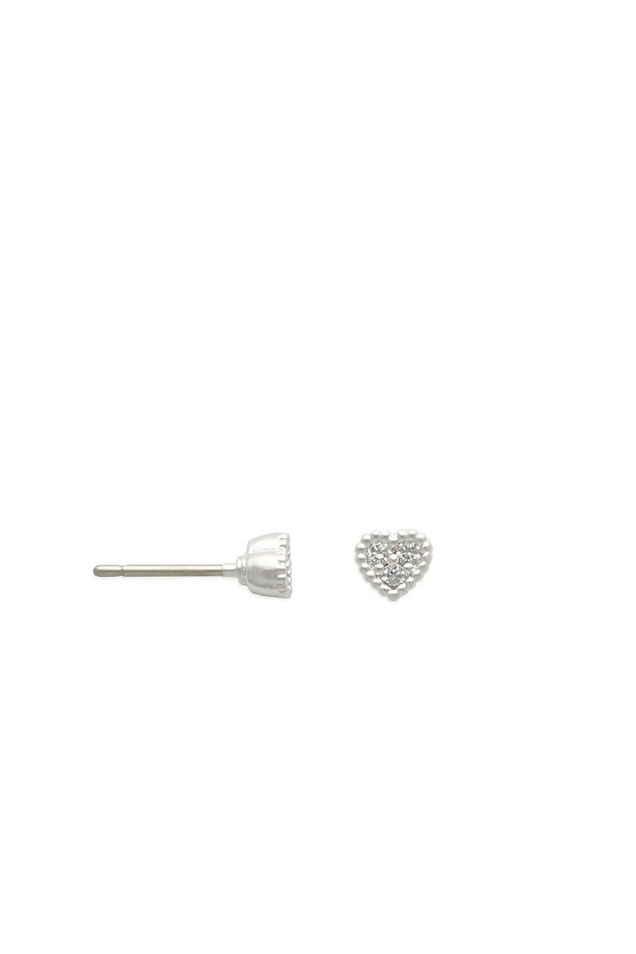 EarSense Crystal Heart Stud Silver - Life Pharmacy St Lukes