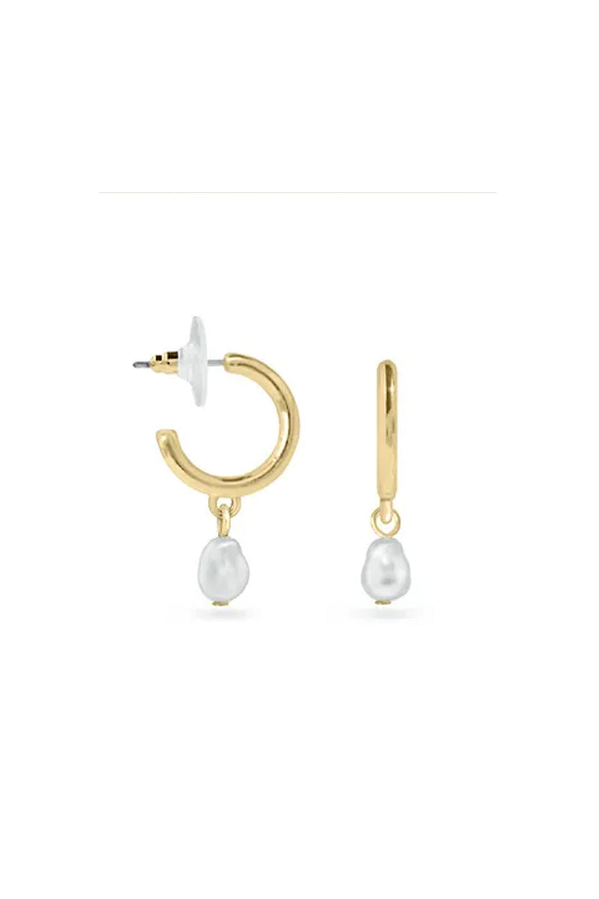 EarSense Gold 16mm Hoop with Pearl Drop - Life Pharmacy St Lukes