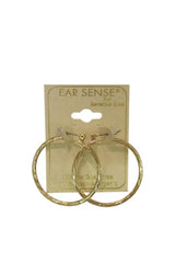 EarSense Faceted Hoop Gold 35mm - Life Pharmacy St Lukes