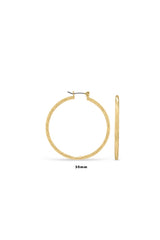 EarSense Faceted Hoop Gold 35mm - Life Pharmacy St Lukes