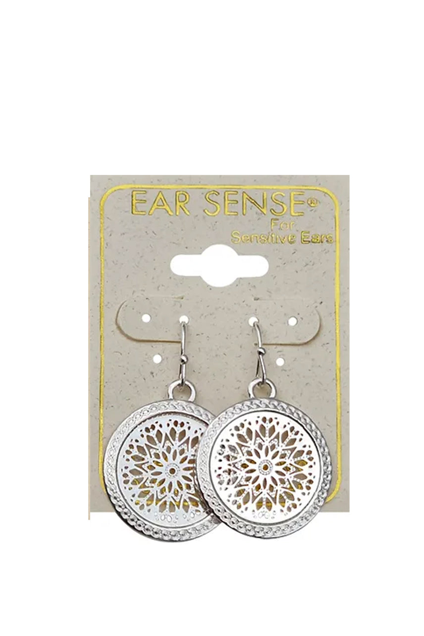 EarSense F432 Silver Lace Circle Drop - Life Pharmacy St Lukes