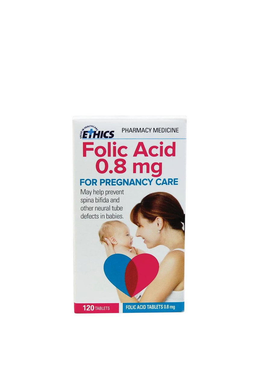 Ethics Folic Acid 0.8mg 120 Pack - Life Pharmacy St Lukes