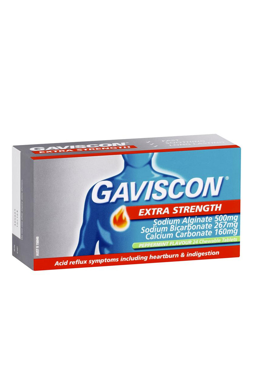 GAVISCON Extra Strength Peppermint Tablets 24s - Life Pharmacy St Lukes