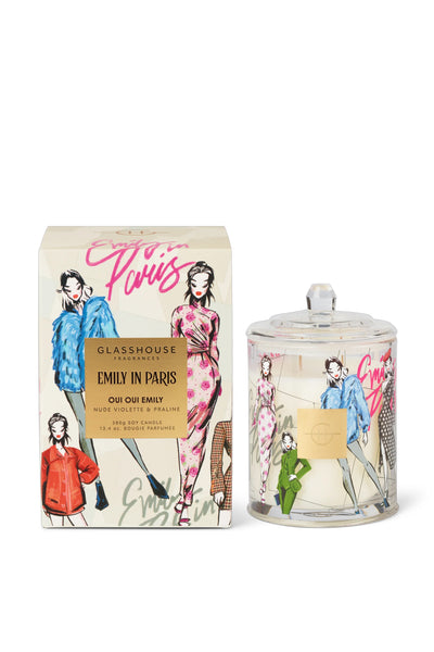 GLASSHOUSE FRAGRANCES Candle Emily in Paris Oui Oui Emily 380g